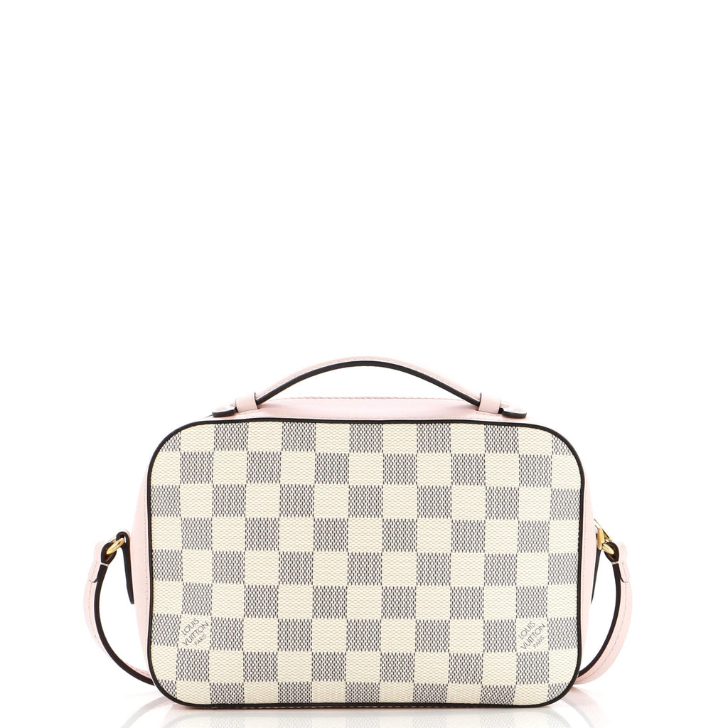 Louis Vuitton Saintonge Handbag Damier with Leather