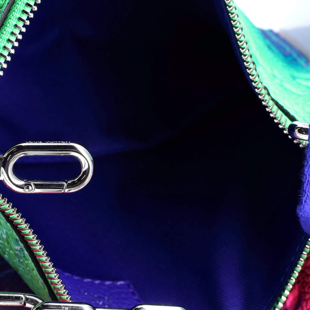 Louis Vuitton Trio Pouch Messenger Bag Limited Edition Illusion Monogram Taurillon Leather