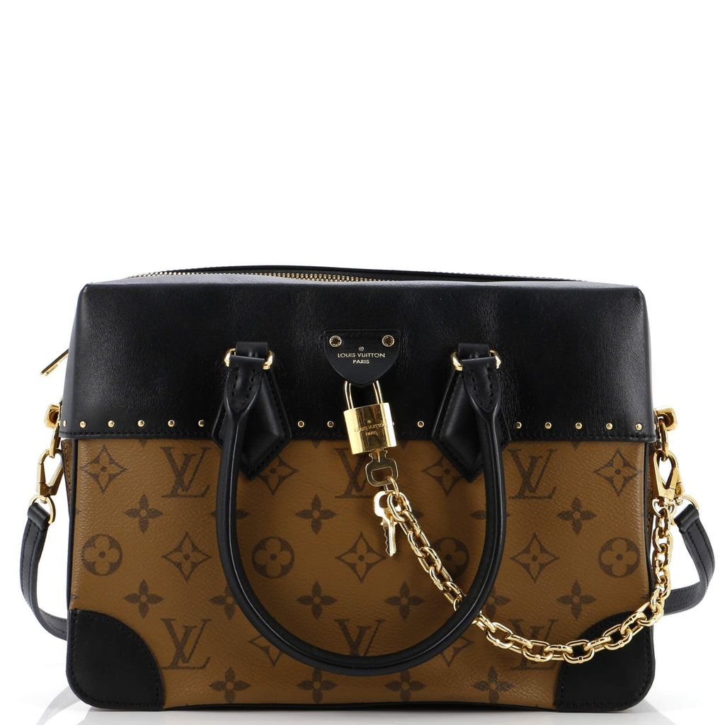 Louis Vuitton City Malle Handbag Reverse Monogram Canvas and Leather MM