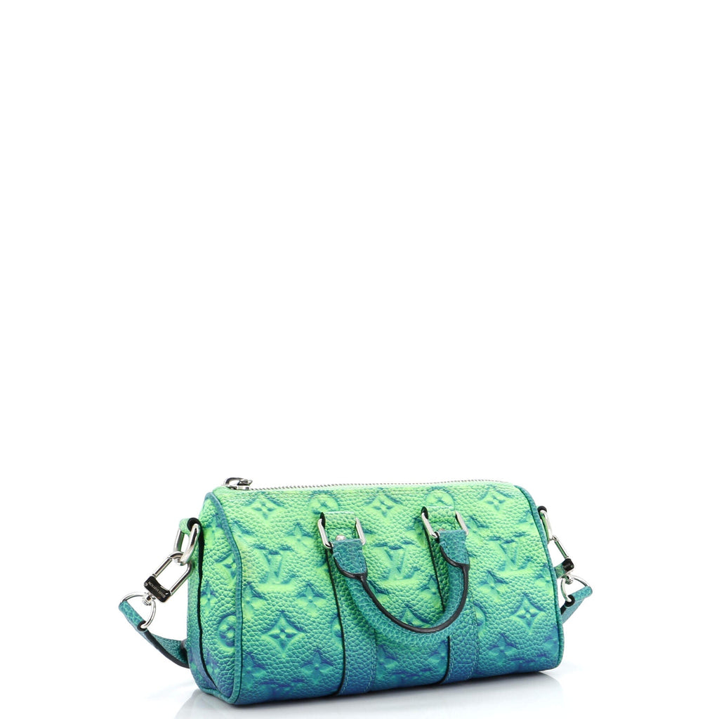 Louis Vuitton Keepall Bandouliere Bag Limited Edition Illusion Monogram Taurillon Leather XS