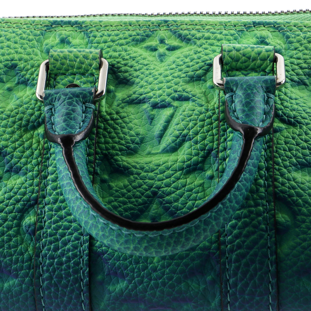 Louis Vuitton Keepall Bandouliere Bag Limited Edition Illusion Monogram Taurillon Leather XS