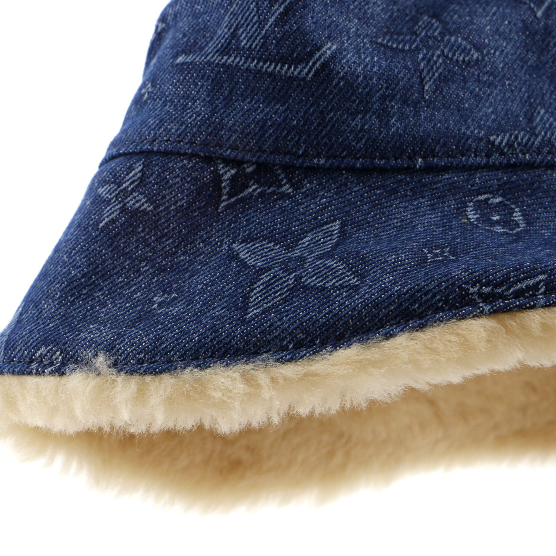 Louis Vuitton Bonnet Bucket Hat Monogram Denim and Shearling
