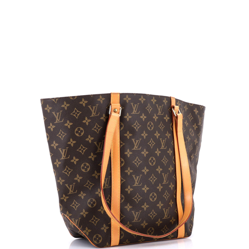 Louis Vuitton Shopping Sac Handbag Monogram Canvas MM