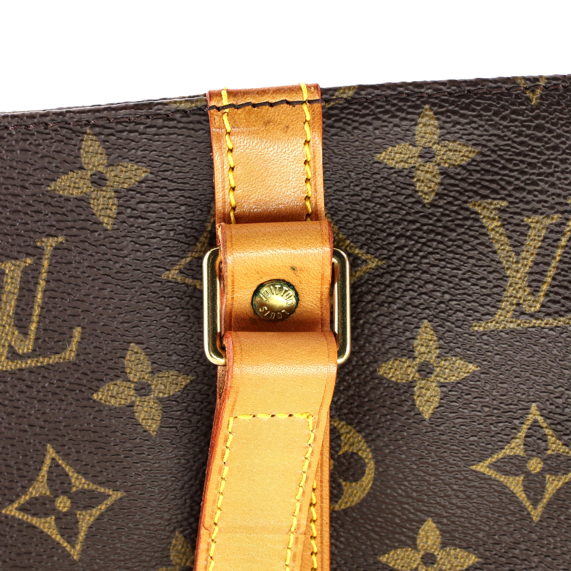 Louis Vuitton Shopping Sac Handbag Monogram Canvas MM