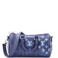 Louis Vuitton Keepall Bandouliere Bag Limited Edition Monogram Ink Watercolor Leather XS