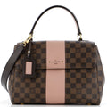 Louis Vuitton Bond Street Handbag Damier with Leather MM