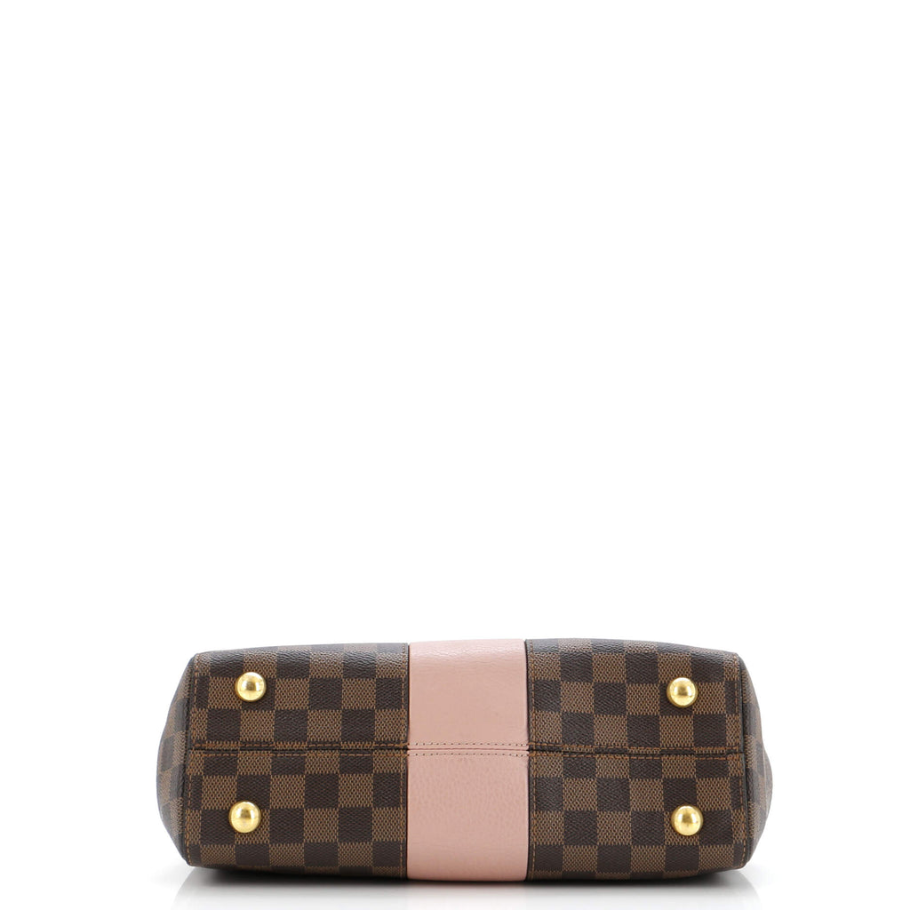 Louis Vuitton Bond Street Handbag Damier with Leather MM