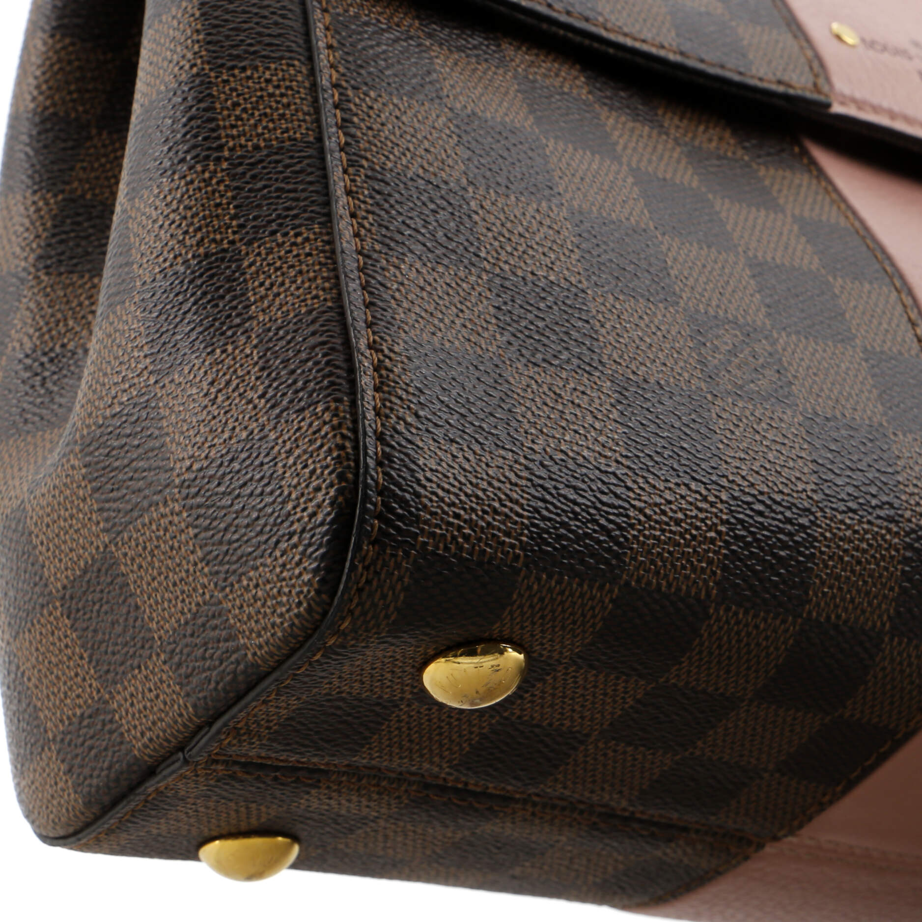 Louis Vuitton Bond Street Handbag Damier with Leather MM
