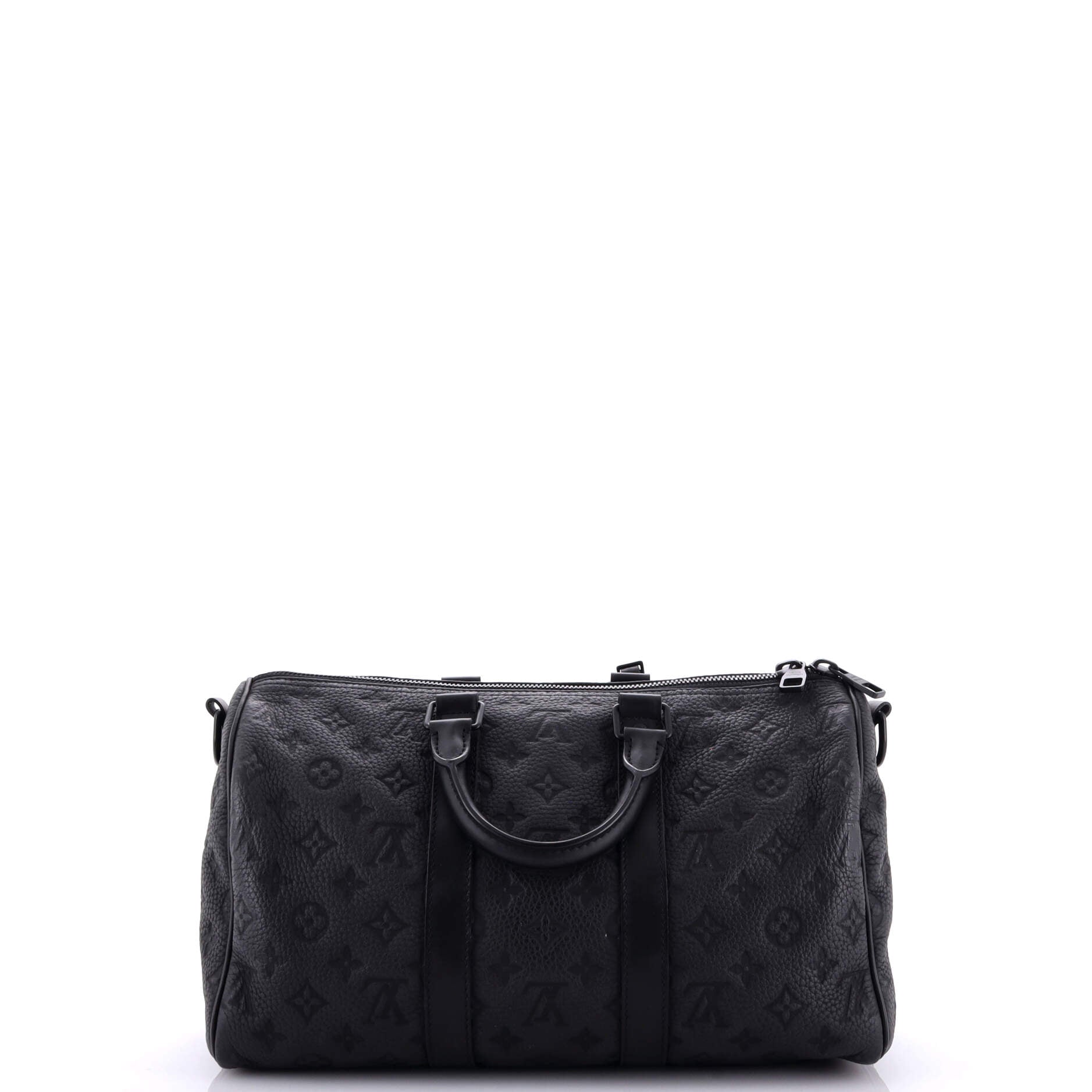 Louis Vuitton Keepall Bandouliere Bag Monogram Taurillon Leather 35