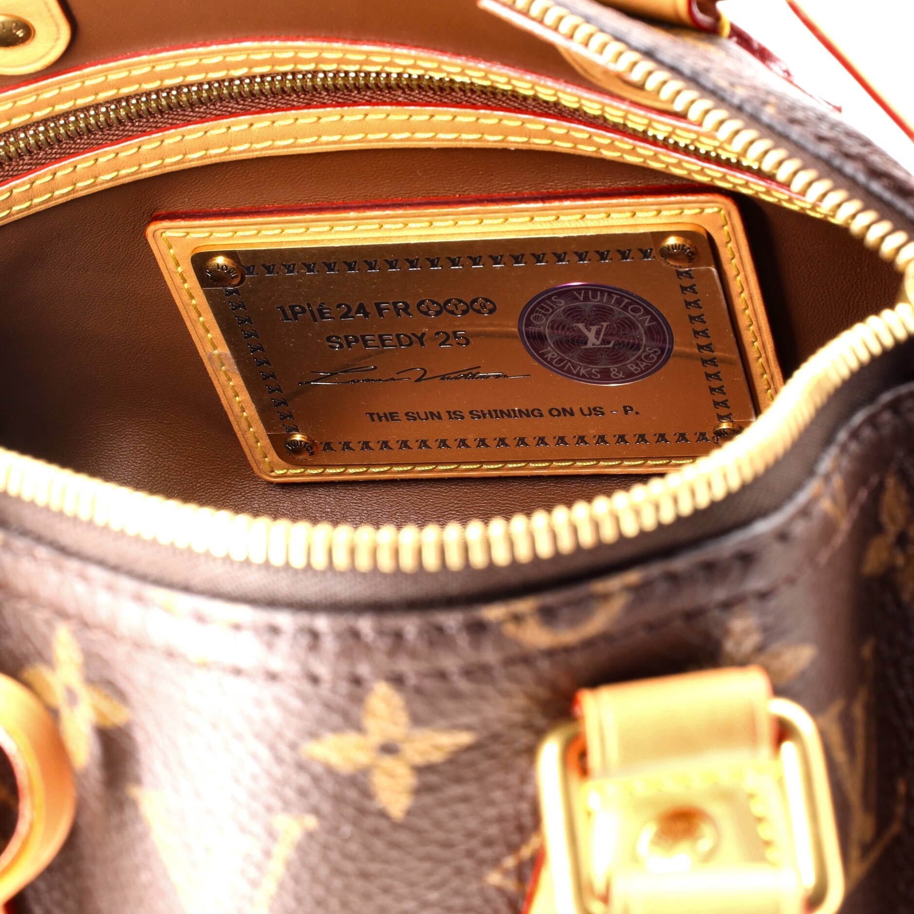 Louis Vuitton Speedy P9 Bandouliere Bag Monogram Leather 25