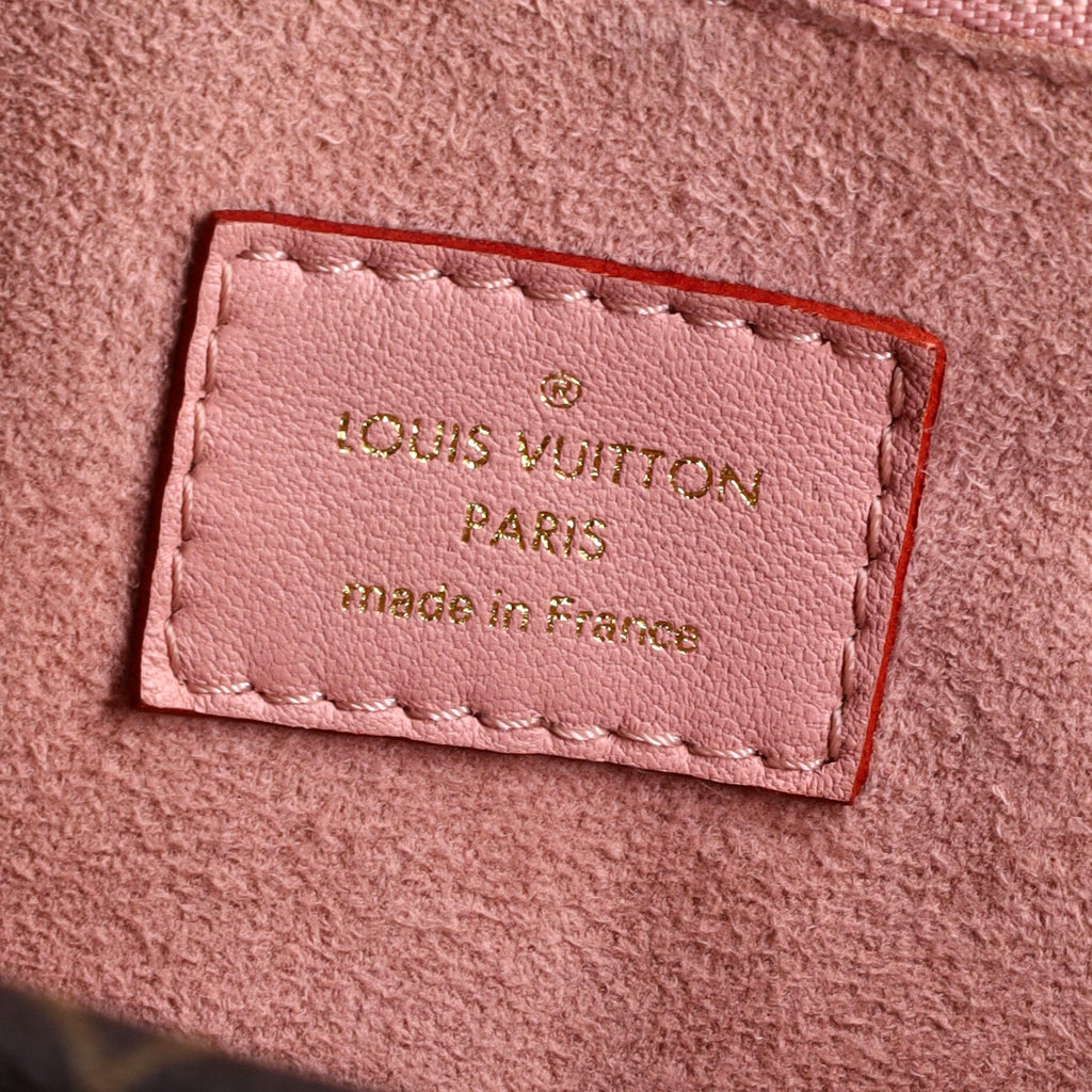 Louis Vuitton Double V Handbag Calfskin with Monogram Canvas