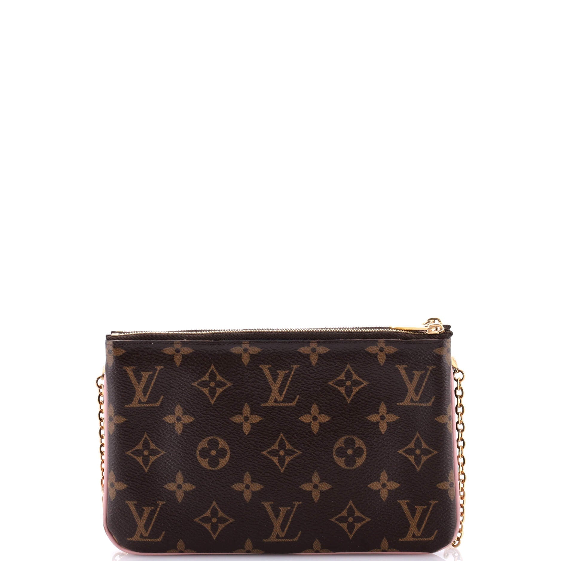 Louis Vuitton Double Zip Pochette Limited Edition Blooming Flowers Monogram Canvas