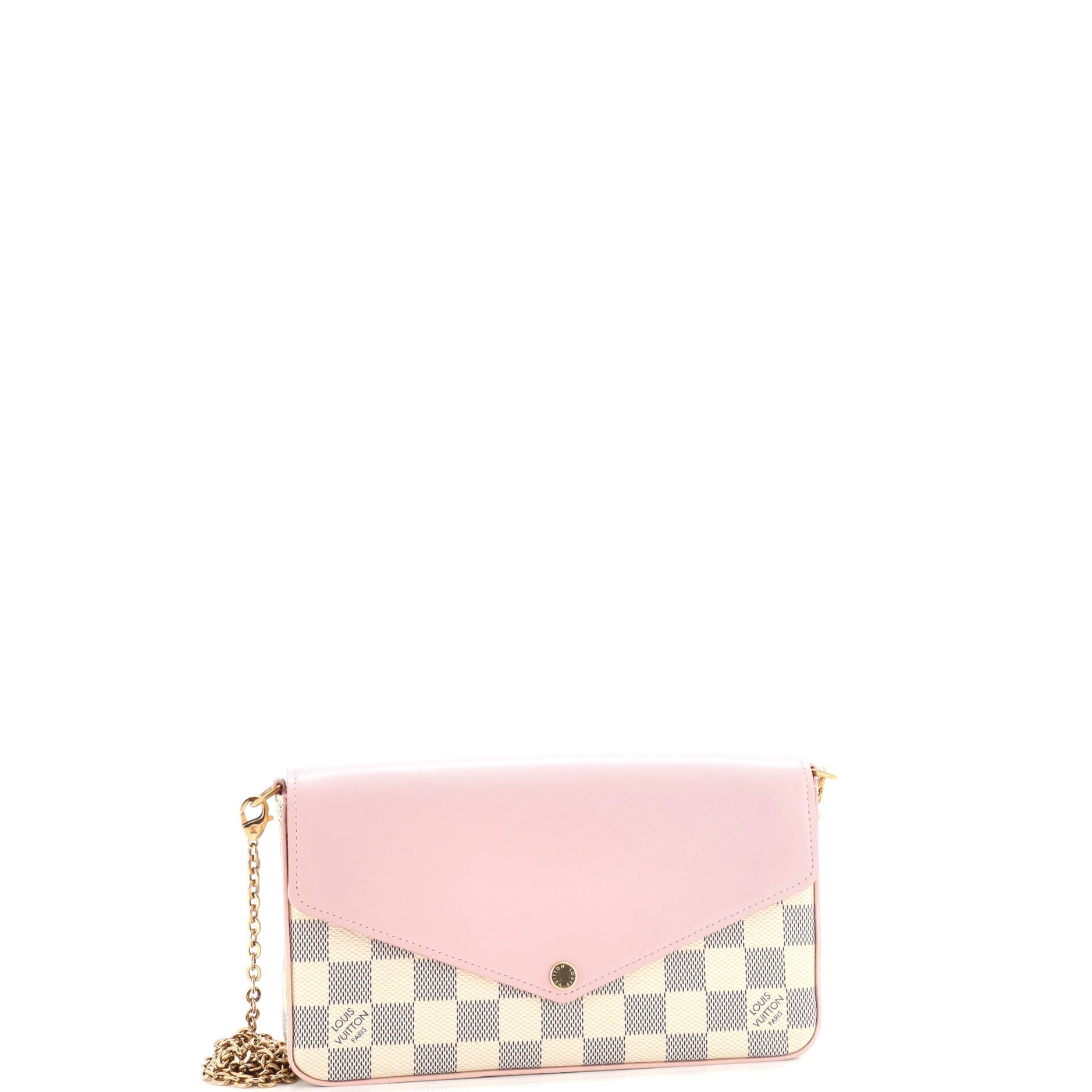Louis Vuitton Felicie Pochette Damier and Leather