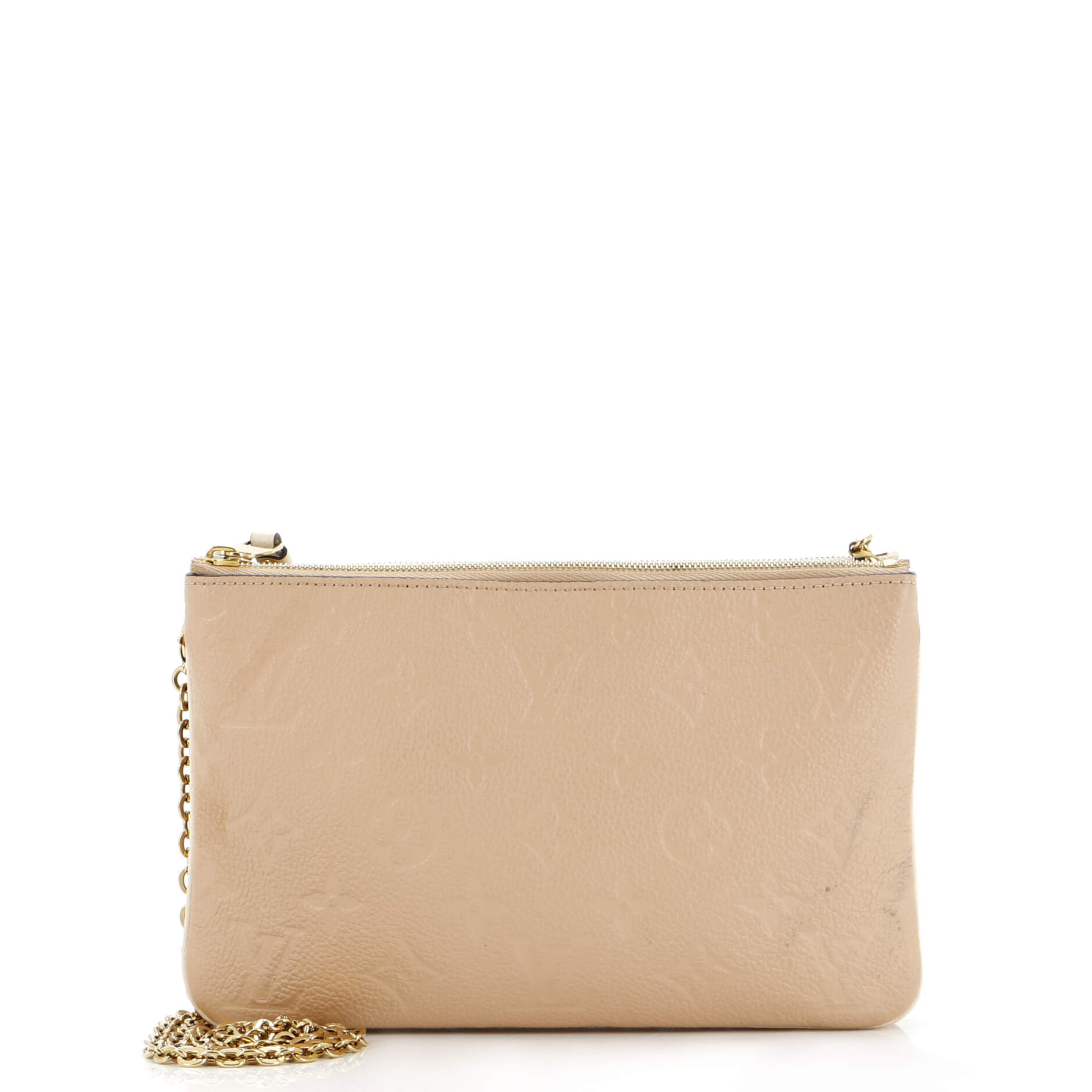 Louis Vuitton Double Zip Pochette Monogram Empreinte Leather