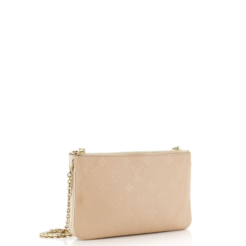 Louis Vuitton Double Zip Pochette Monogram Empreinte Leather