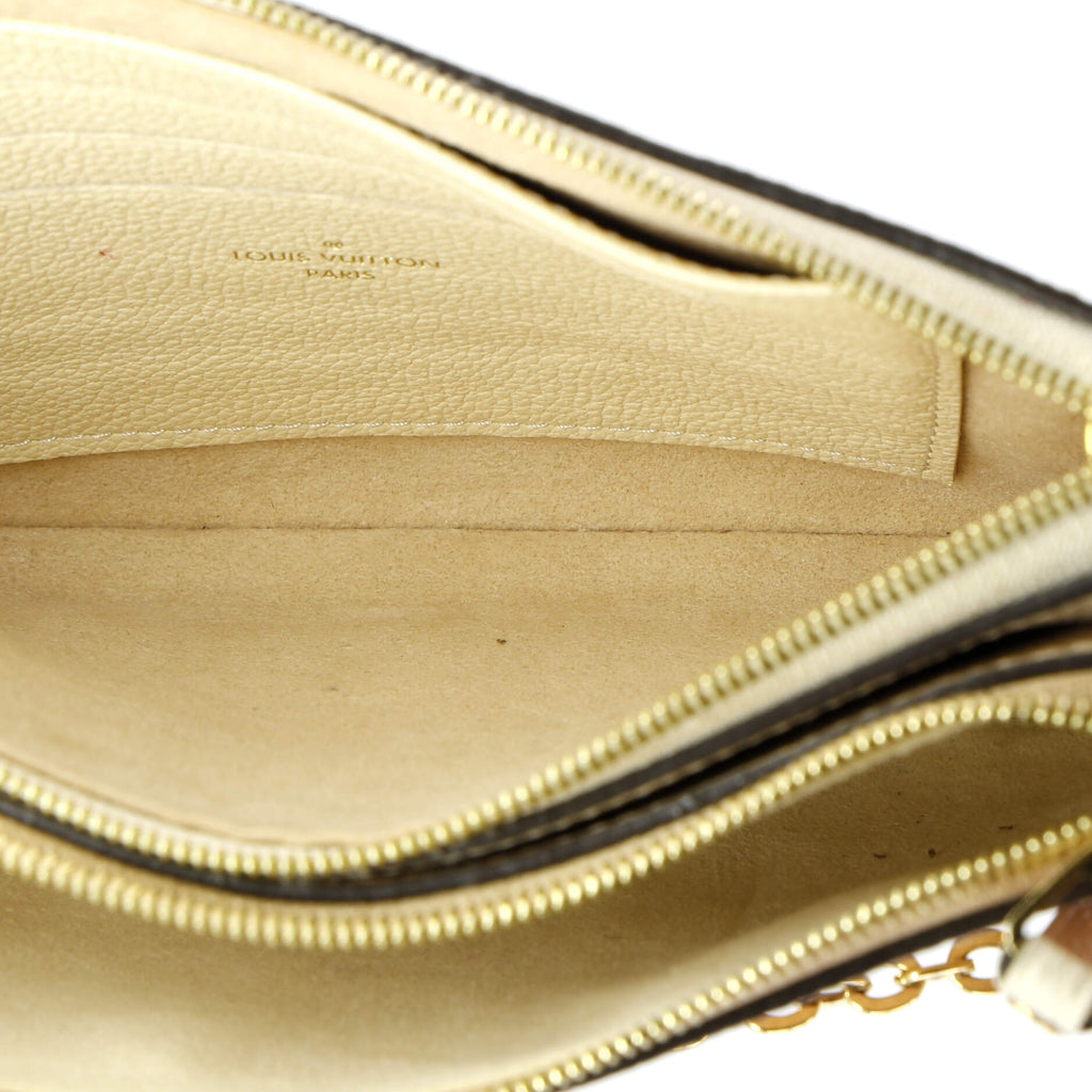 Louis Vuitton Double Zip Pochette Monogram Empreinte Leather
