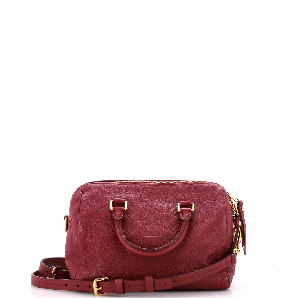 Louis Vuitton Speedy Bandouliere Bag Monogram Empreinte Leather 25