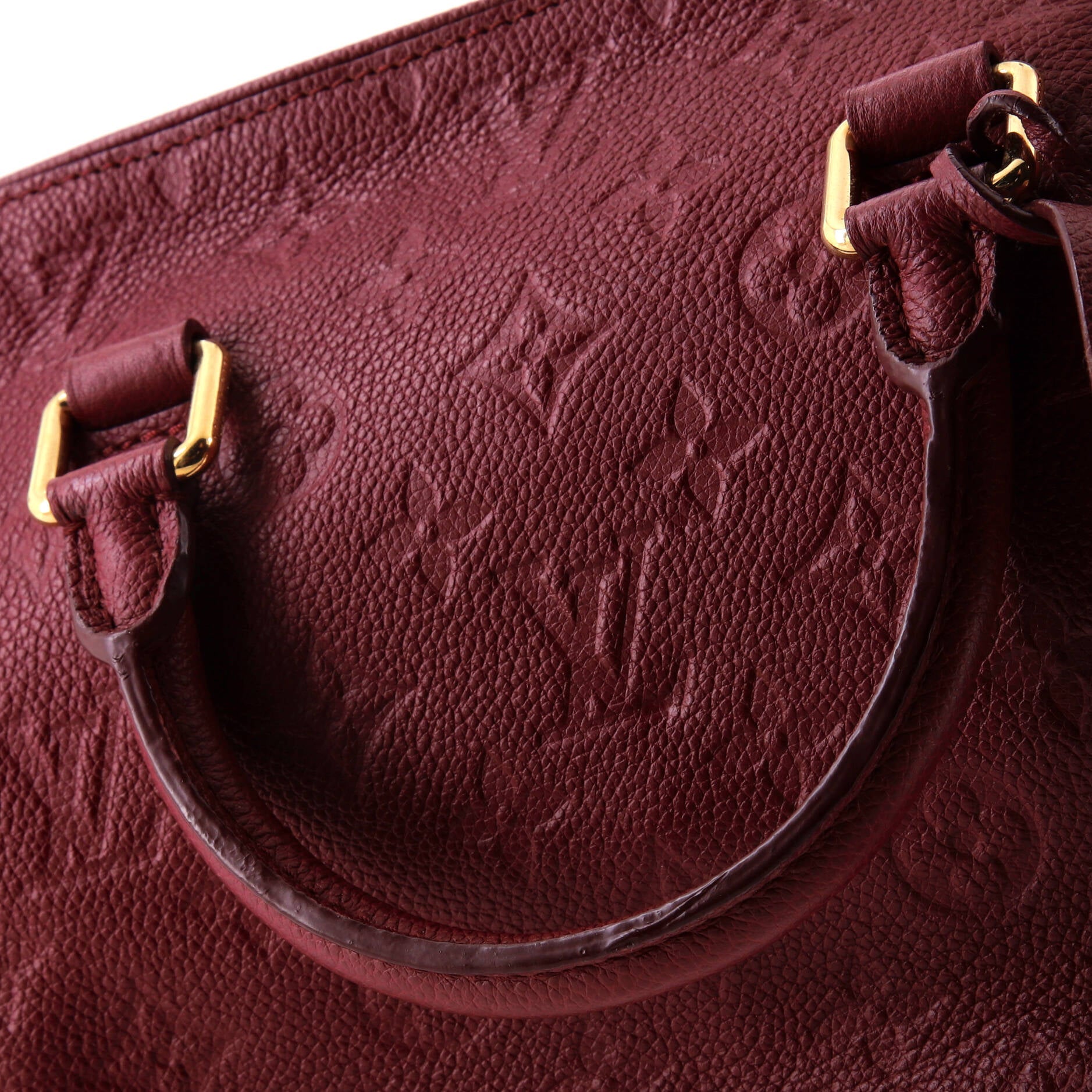 Louis Vuitton Speedy Bandouliere Bag Monogram Empreinte Leather 25