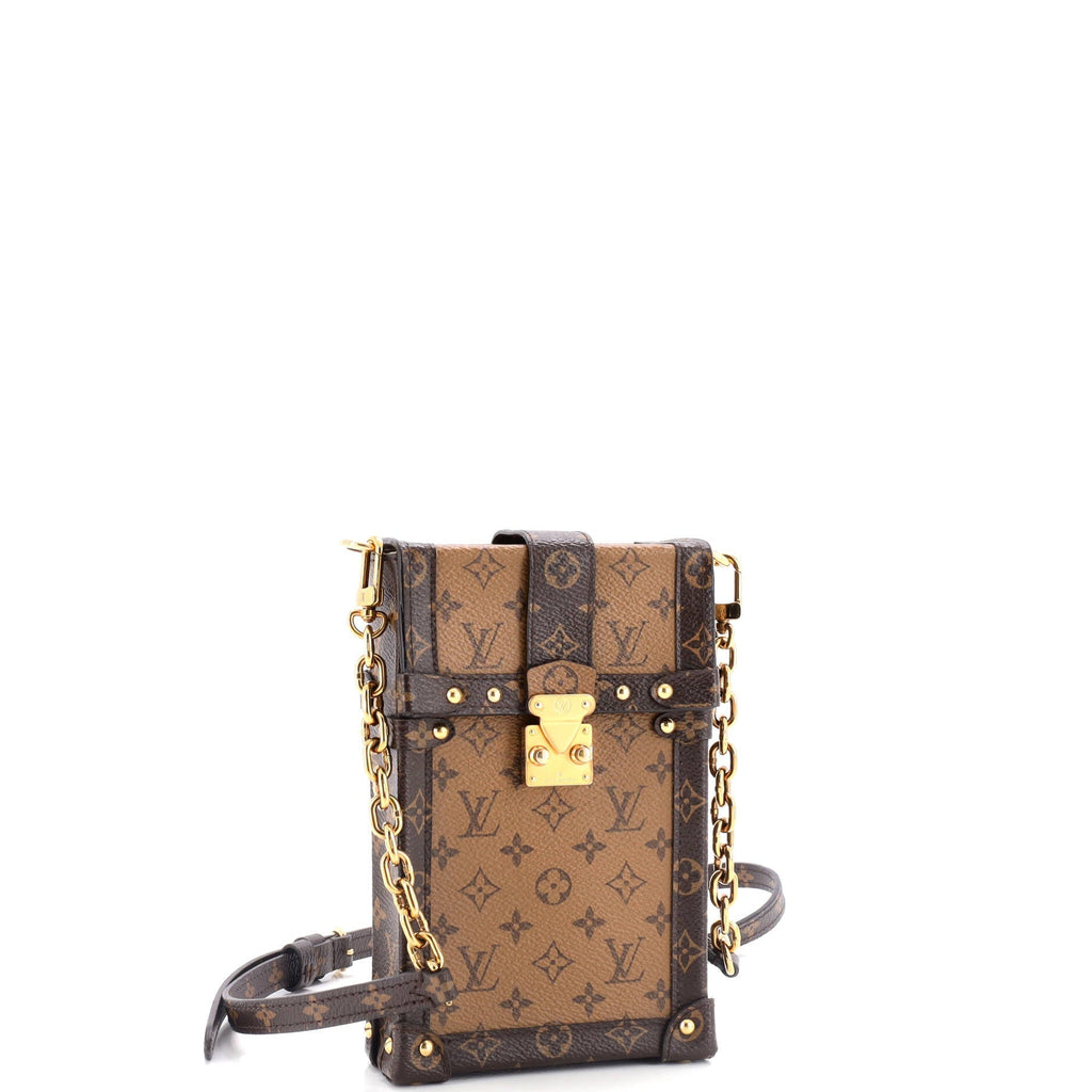 Louis Vuitton Vertical Trunk Pochette Reverse Monogram Canvas