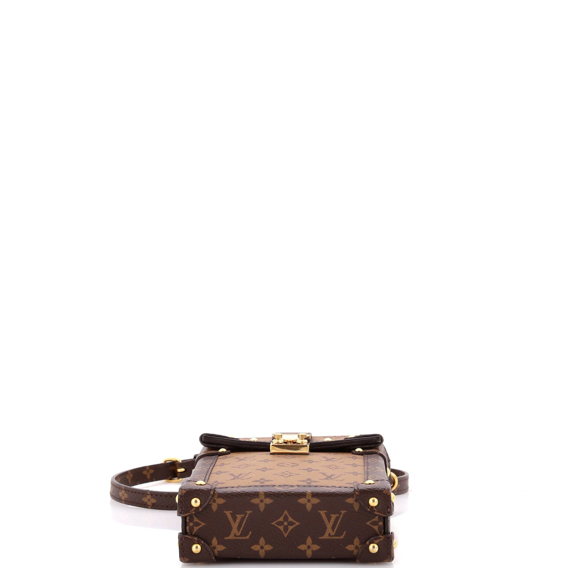 Louis Vuitton Vertical Trunk Pochette Reverse Monogram Canvas