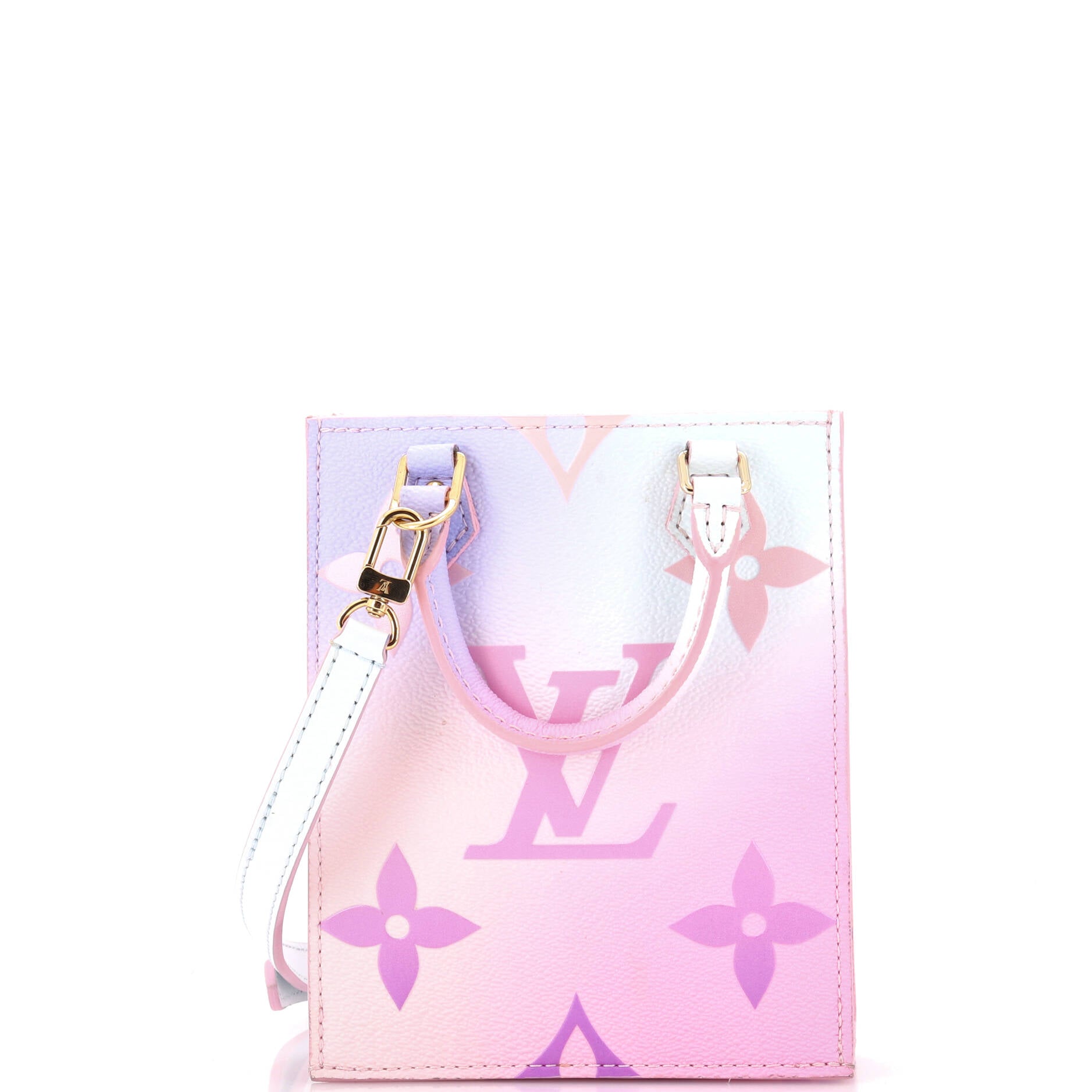 Louis Vuitton Petit Sac Plat Bag Spring in the City Monogram Giant Canvas