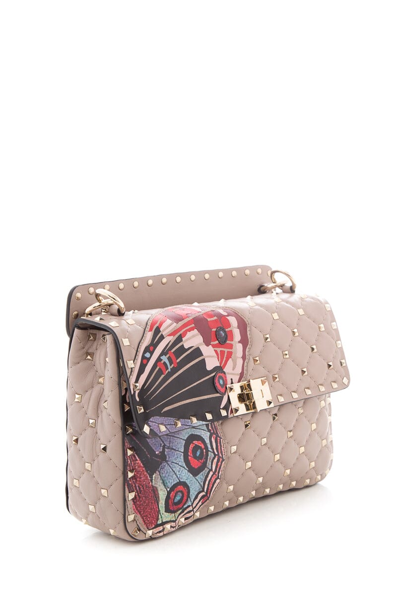 Valentino Blush Rockstud Spike Handbag
