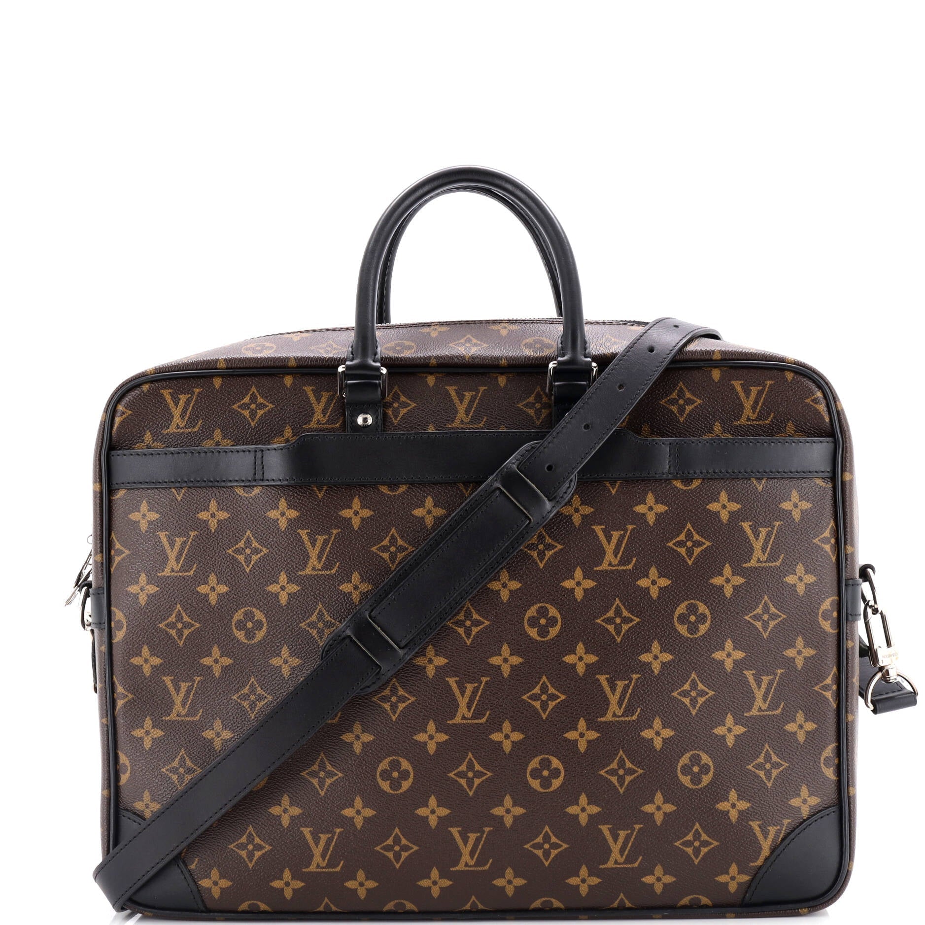 Louis Vuitton Porte-Documents Voyage Briefcase Macassar Monogram Canvas GM