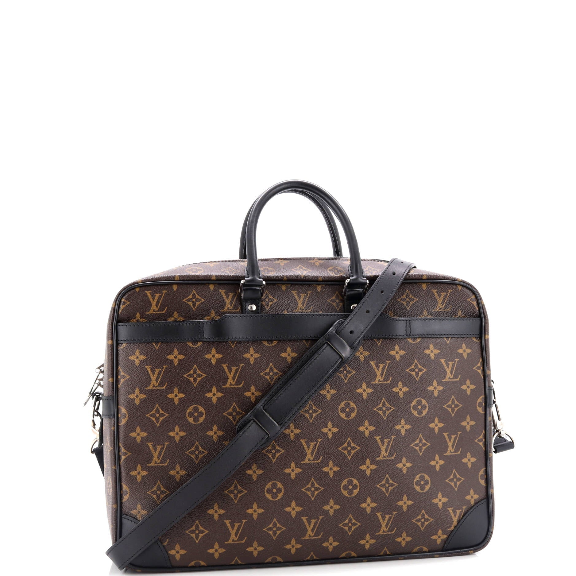 Louis Vuitton Porte-Documents Voyage Briefcase Macassar Monogram Canvas GM