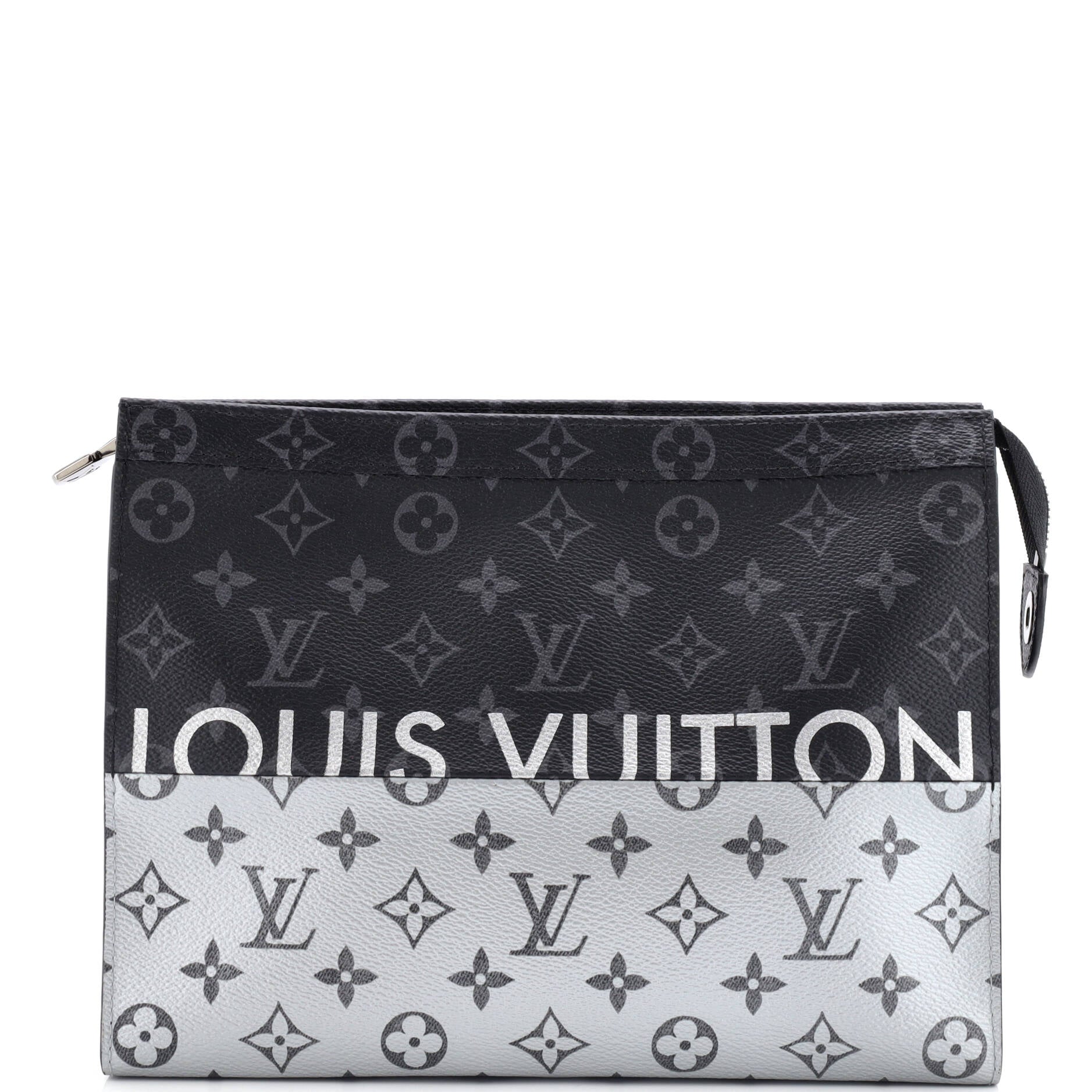 Louis Vuitton Pochette Voyage Monogram Eclipse Split Canvas MM