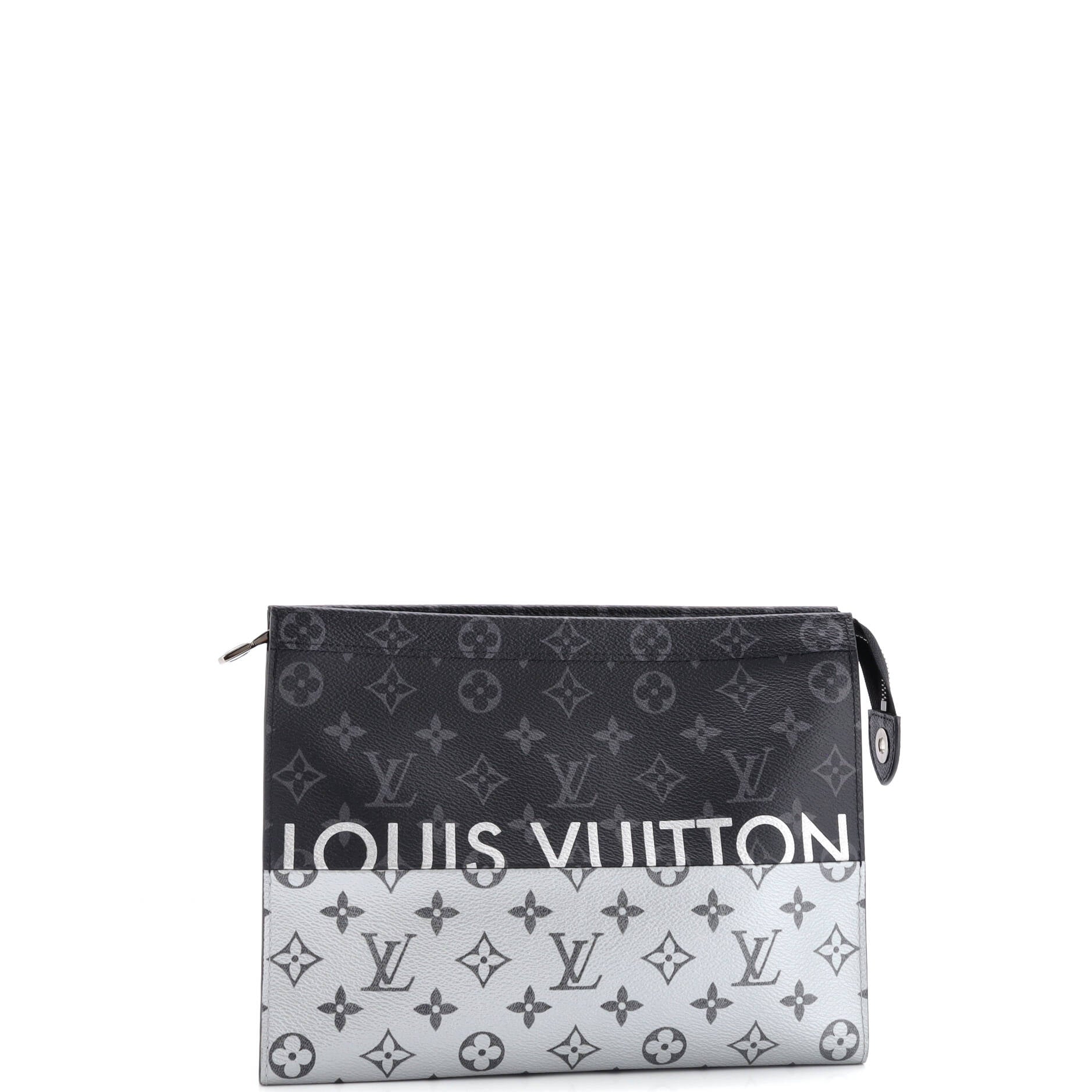 Louis Vuitton Pochette Voyage Monogram Eclipse Split Canvas MM