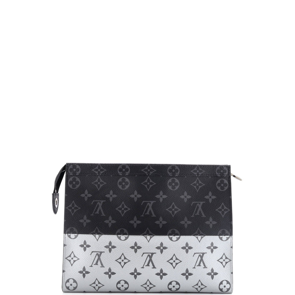 Louis Vuitton Pochette Voyage Monogram Eclipse Split Canvas MM