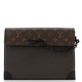 Louis Vuitton Pochette Voyage Steamer Leather and Monogram Canvas