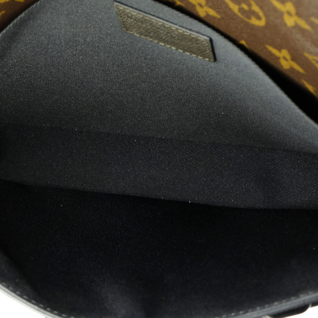 Louis Vuitton Pochette Voyage Steamer Leather and Monogram Canvas