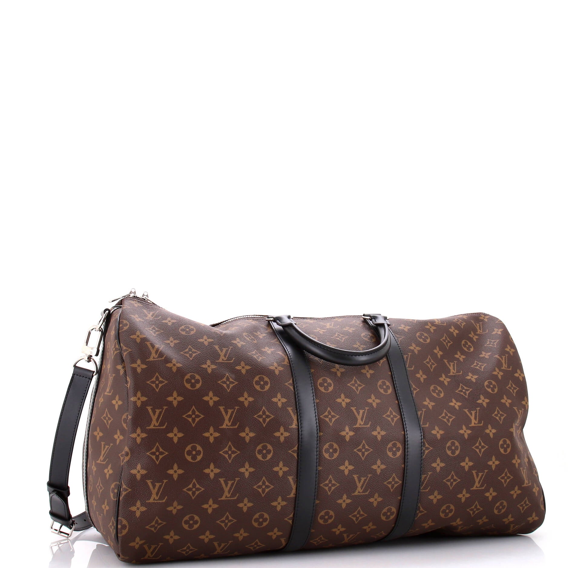 Louis Vuitton Keepall Bandouliere Bag Macassar Monogram Canvas 55