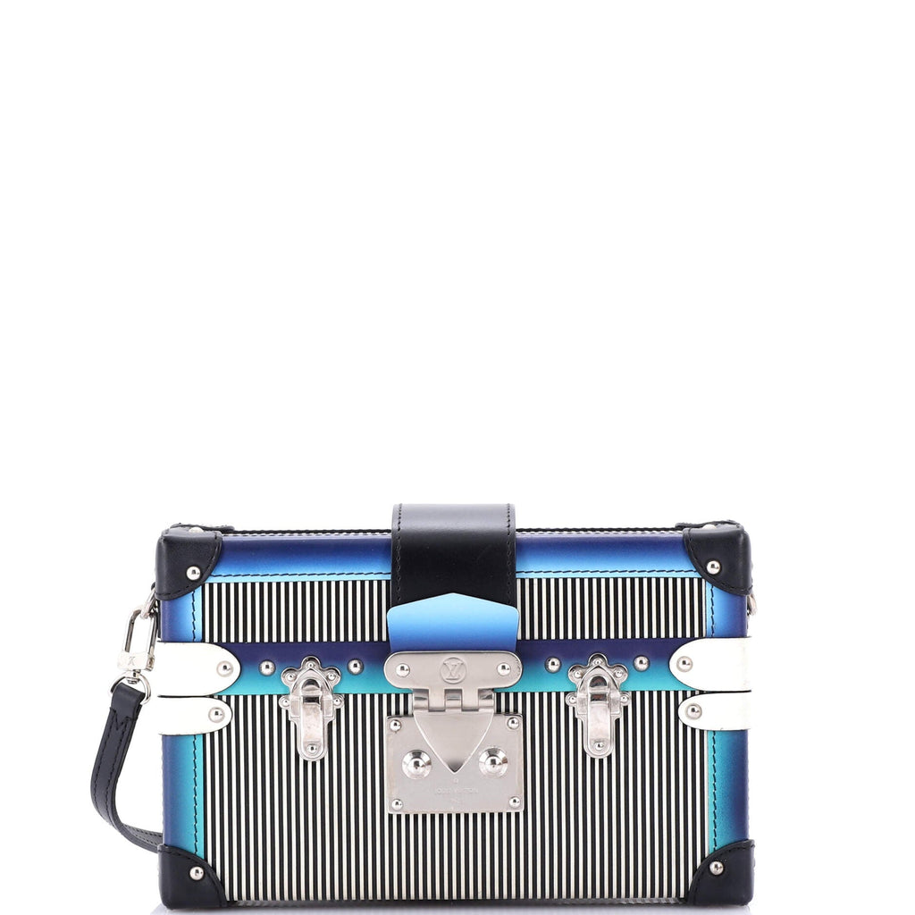Louis Vuitton Petite Malle Handbag Limited Edition Printed Leather