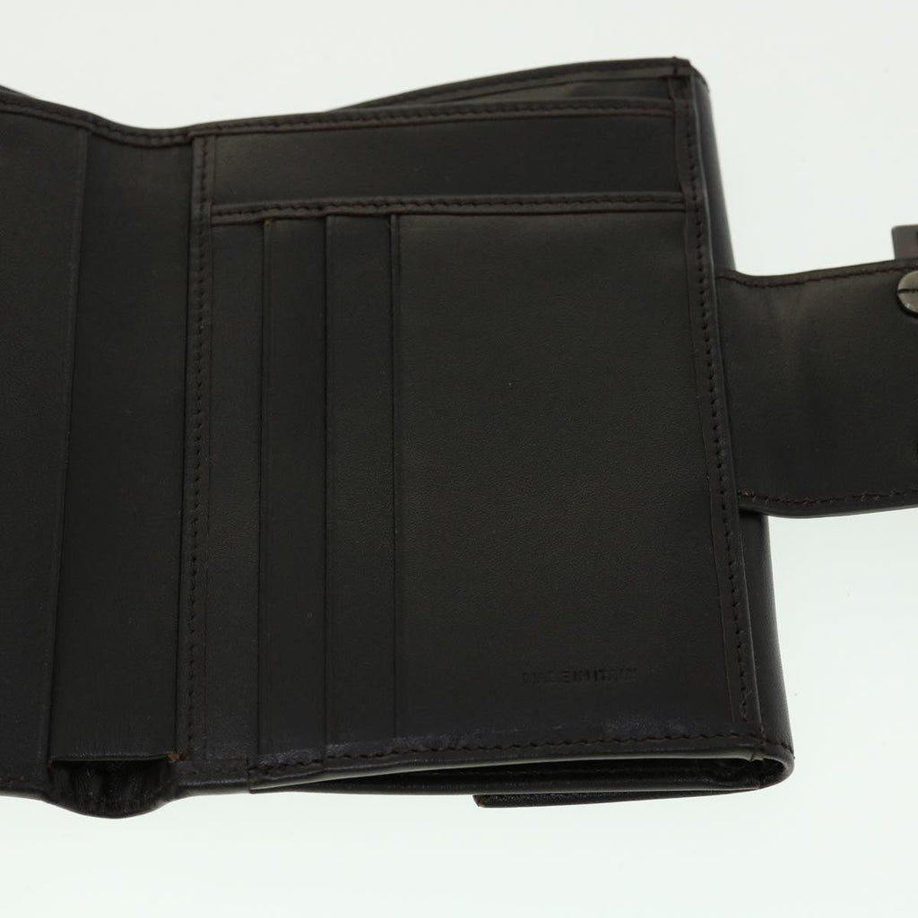 FENDI Zucca Canvas Wallet Black Brown 30916