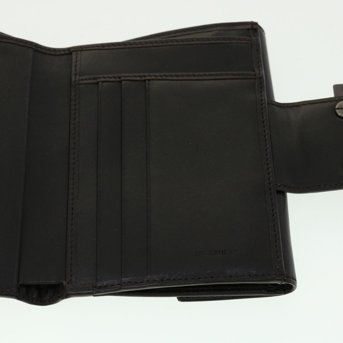 FENDI Zucca Canvas Wallet Black Brown 30916