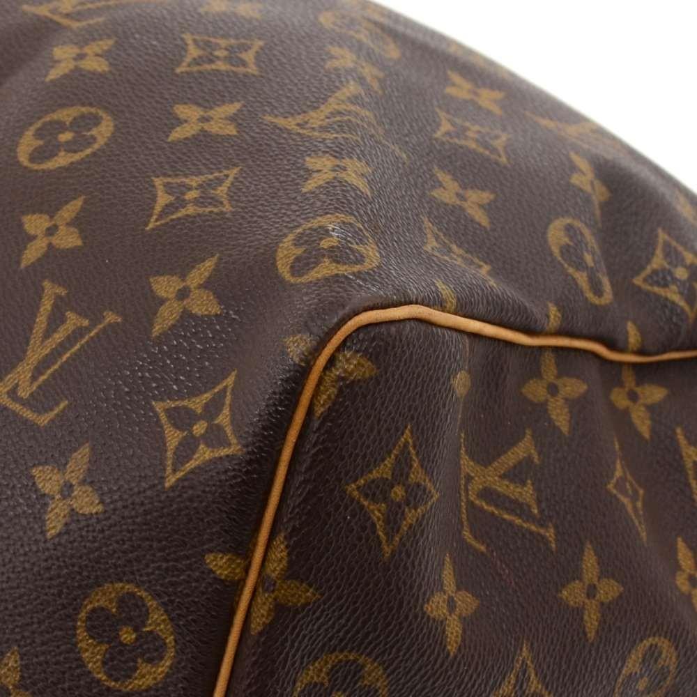Louis Vuitto Keepall 50 Bandouliere Monogram Canvas Travel Bag with Strap