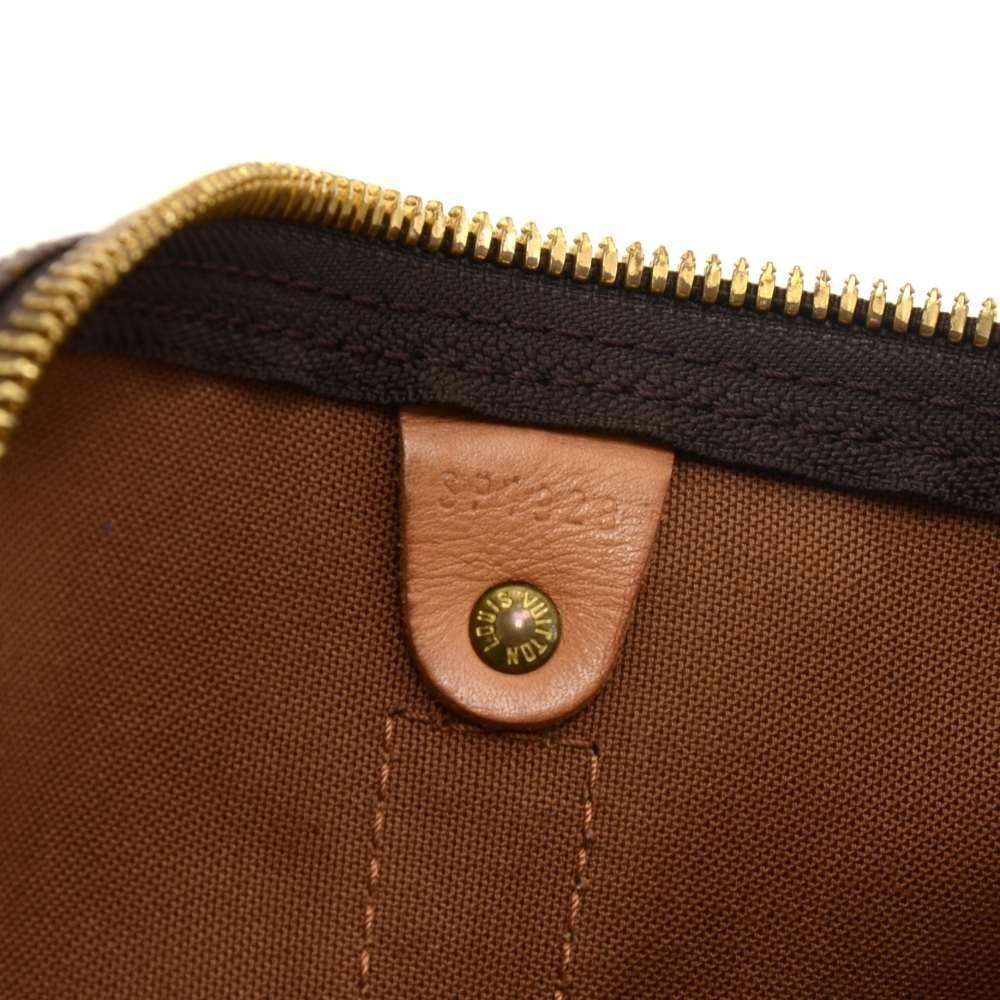 Louis Vuitto Keepall 50 Bandouliere Monogram Canvas Travel Bag with Strap