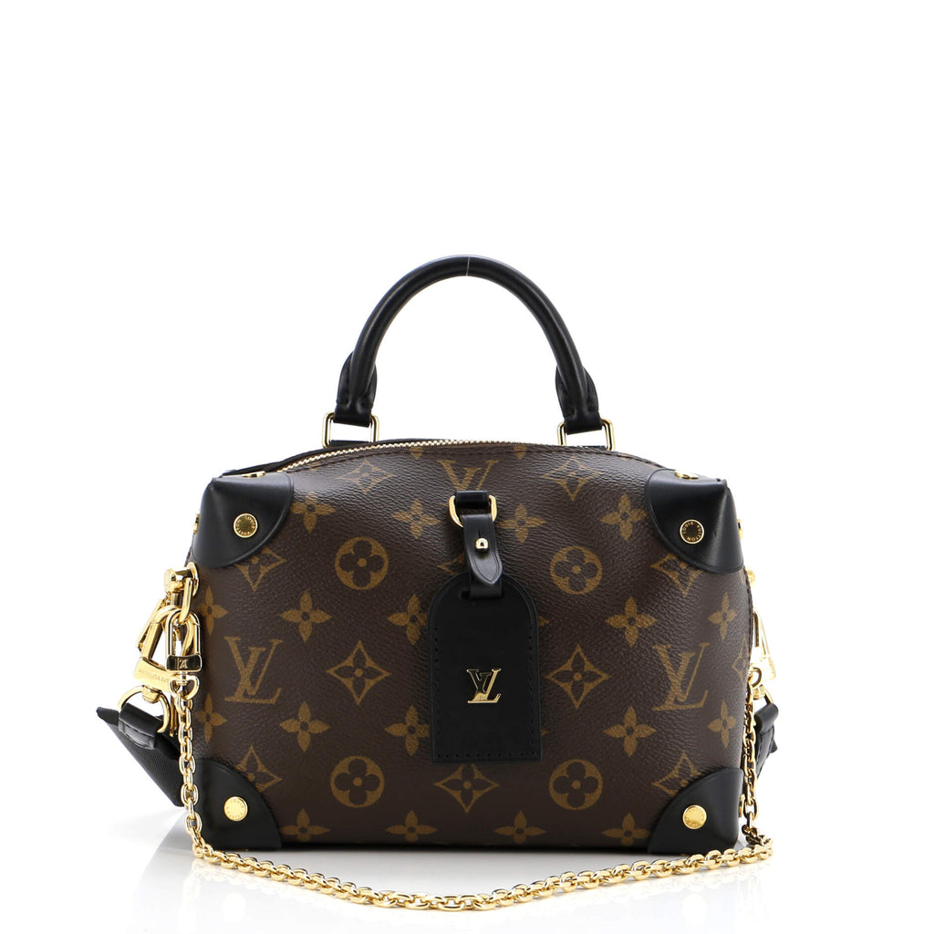 Louis Vuitton Petite Malle Souple Handbag Monogram Canvas