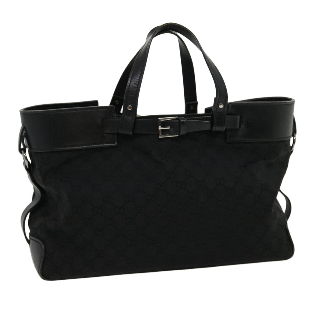 GUCCI GG Canvas Hand Bag Black 30974