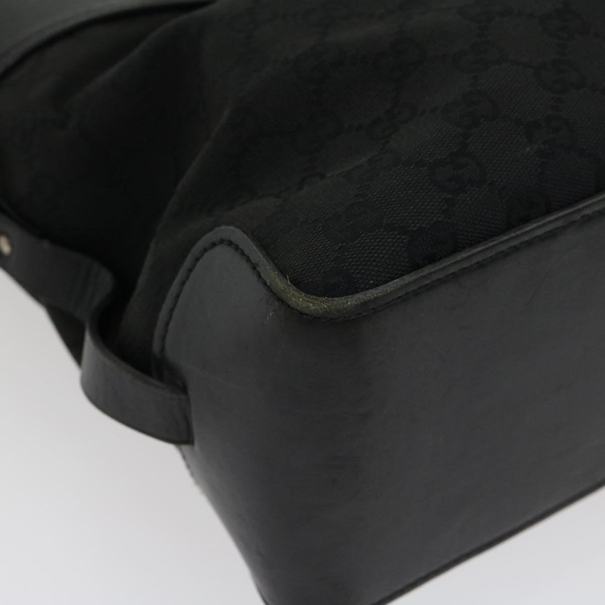GUCCI GG Canvas Hand Bag Black 30974