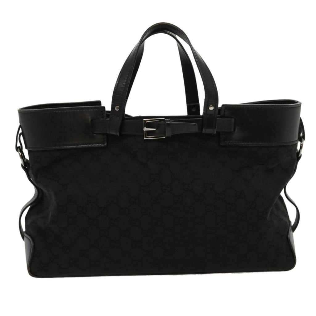 GUCCI GG Canvas Hand Bag Black 30974