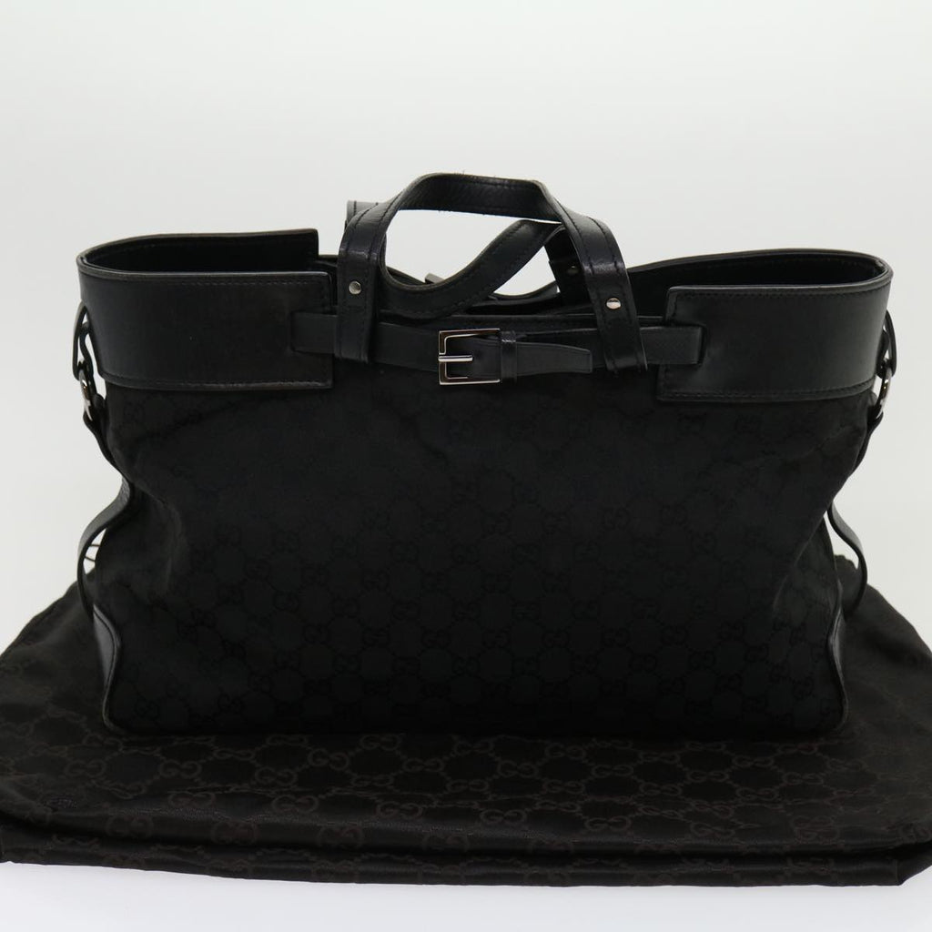 GUCCI GG Canvas Hand Bag Black 30974