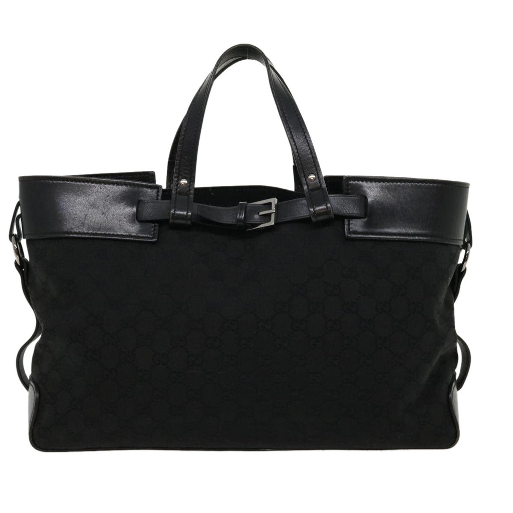 GUCCI GG Canvas Hand Bag Black 30974