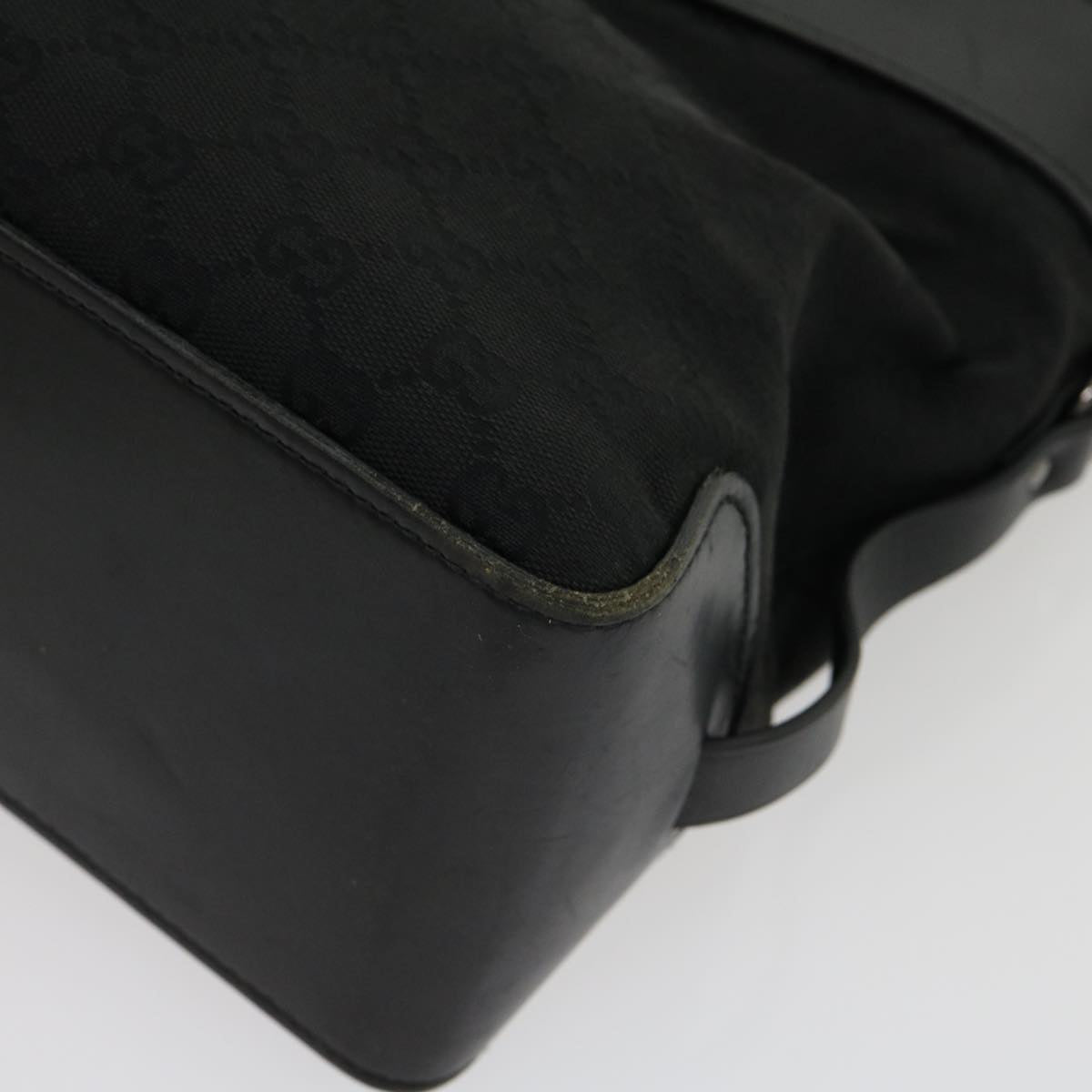 GUCCI GG Canvas Hand Bag Black 30974