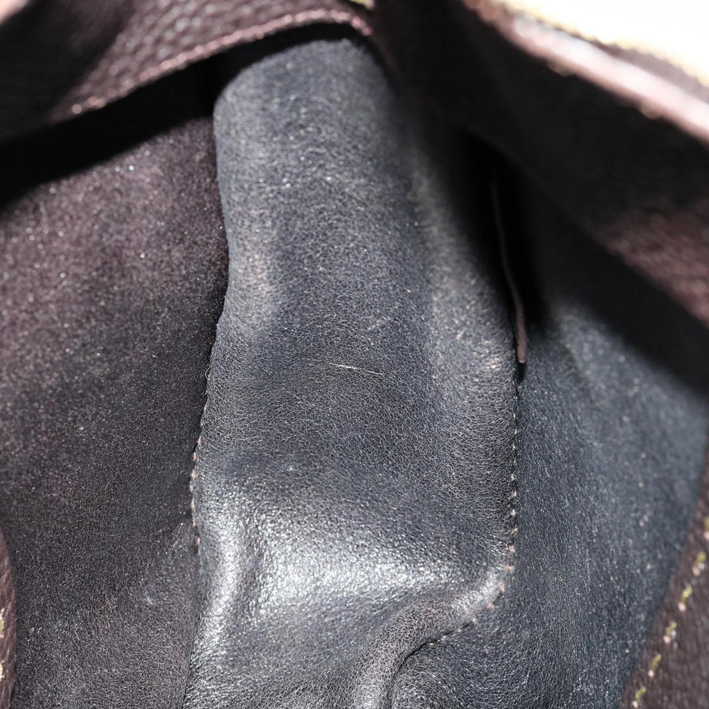 FENDI Shoulder Bag Leather Brown 30988