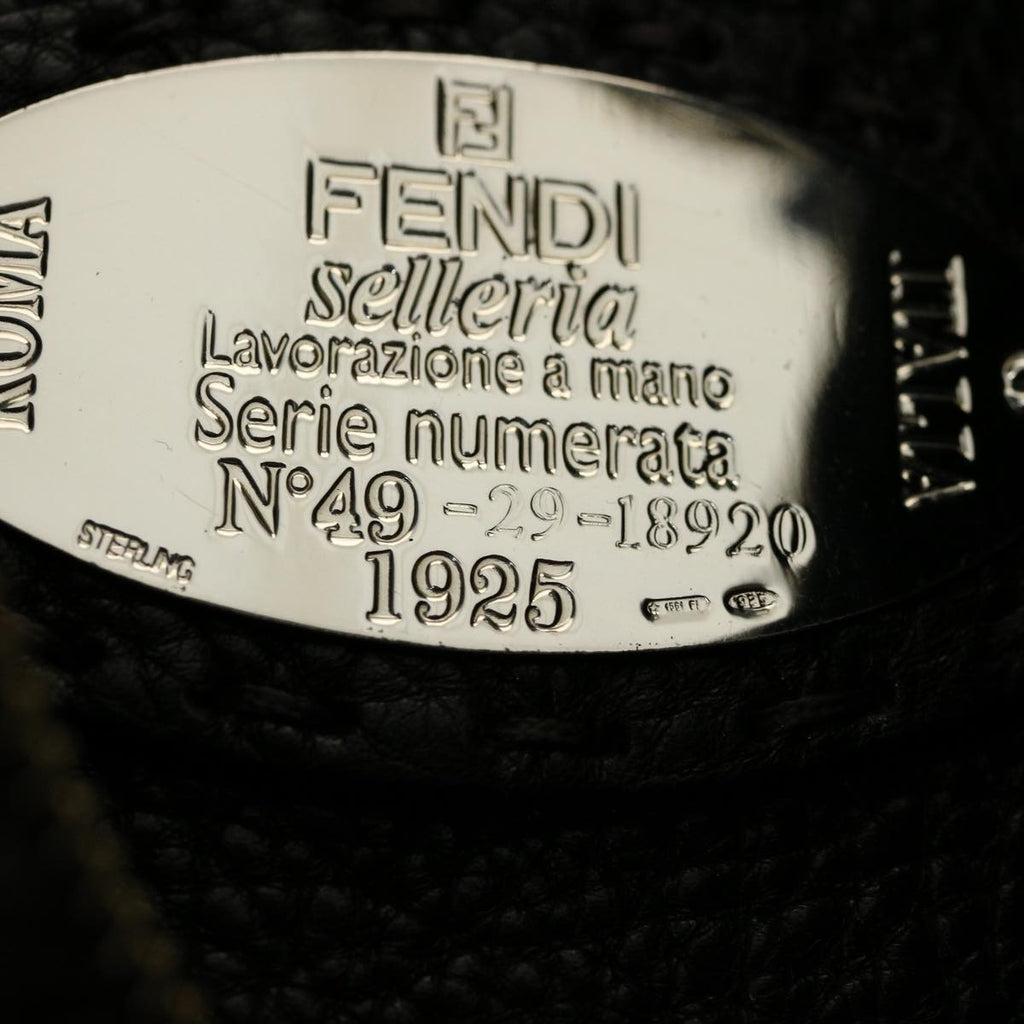 FENDI Shoulder Bag Leather Brown 30988
