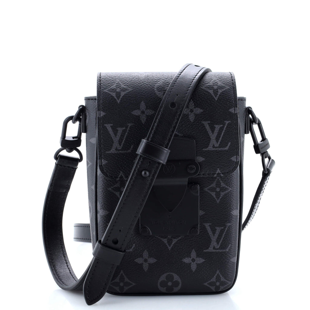 Louis Vuitton S Lock Vertical Wearable Wallet Monogram Eclipse Canvas