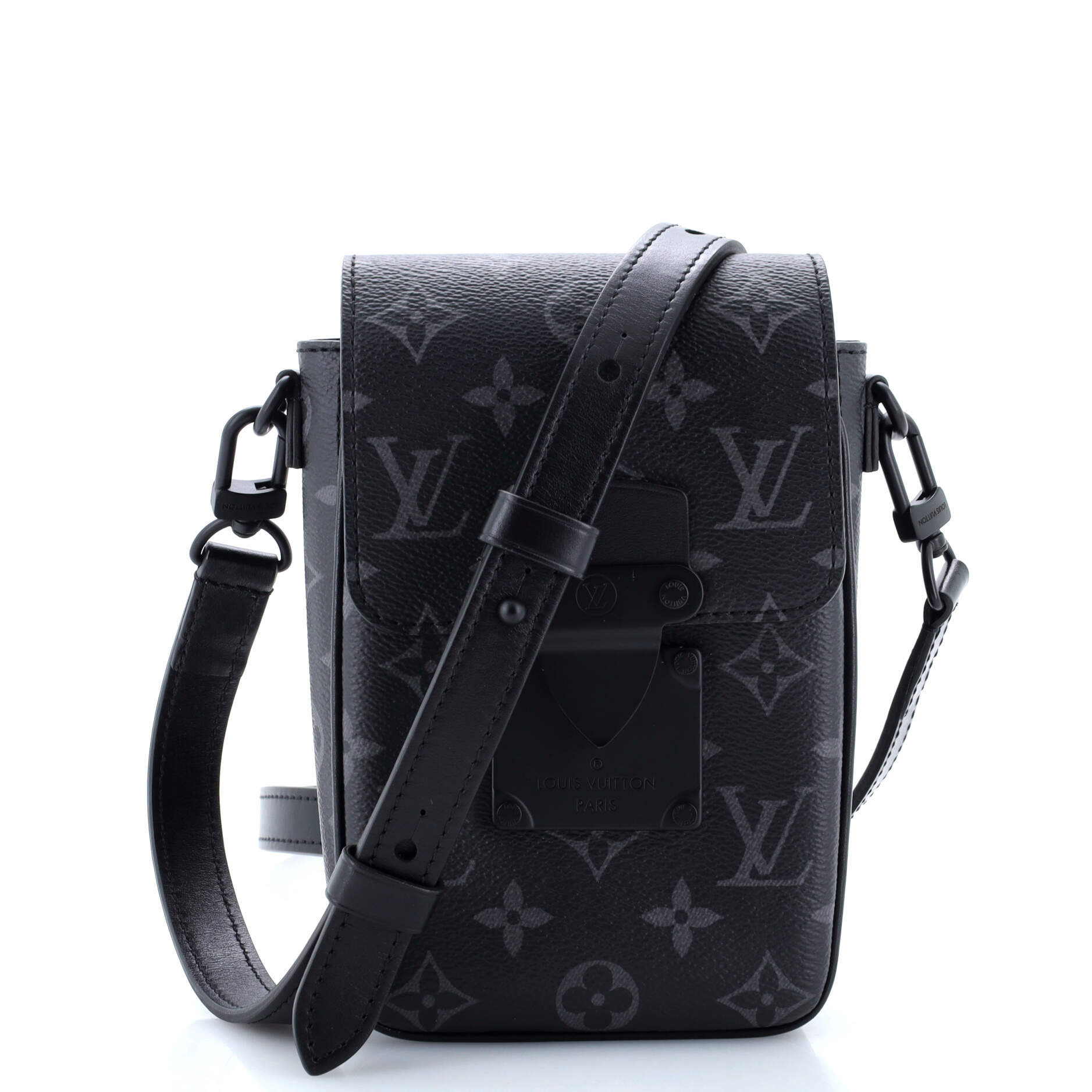 Louis Vuitton S Lock Vertical Wearable Wallet Monogram Eclipse Canvas